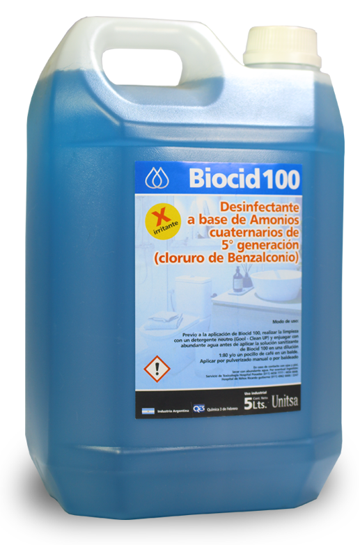 unitsa quimica tres de febrero bactericidas biocid 100