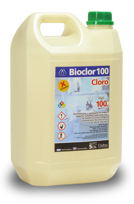 unitsa quimica tres de febrero bactericidas bioclor 100